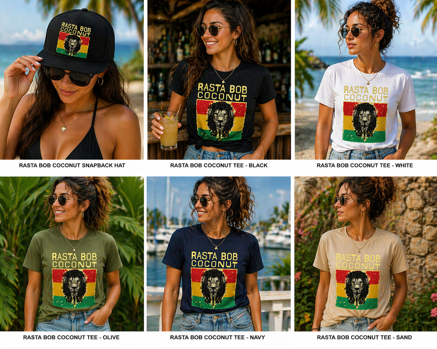 Rasta Bob Coconut Rum - Woman's Tee