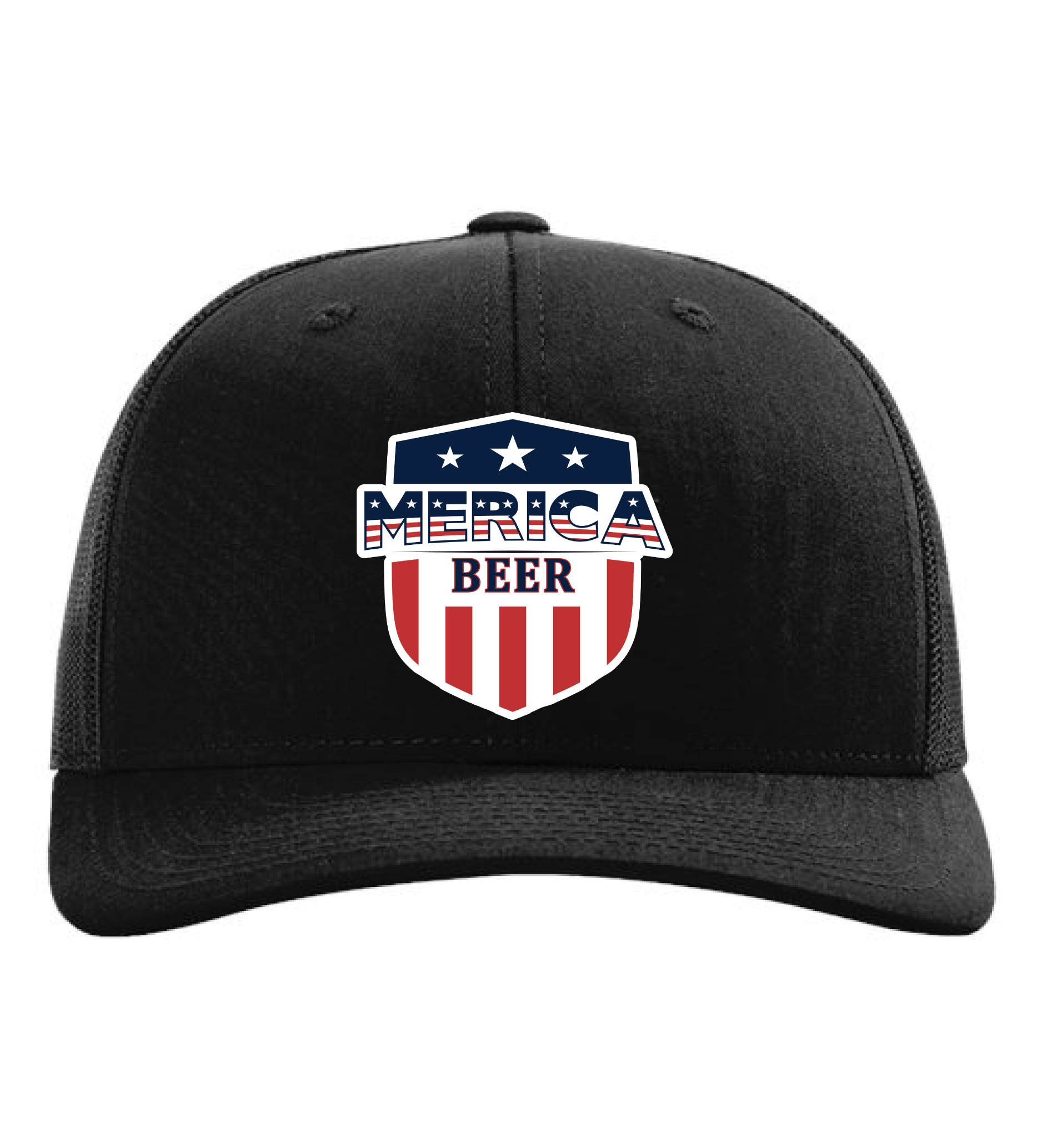 Merica Beer Shield Patch Hat - Unisex