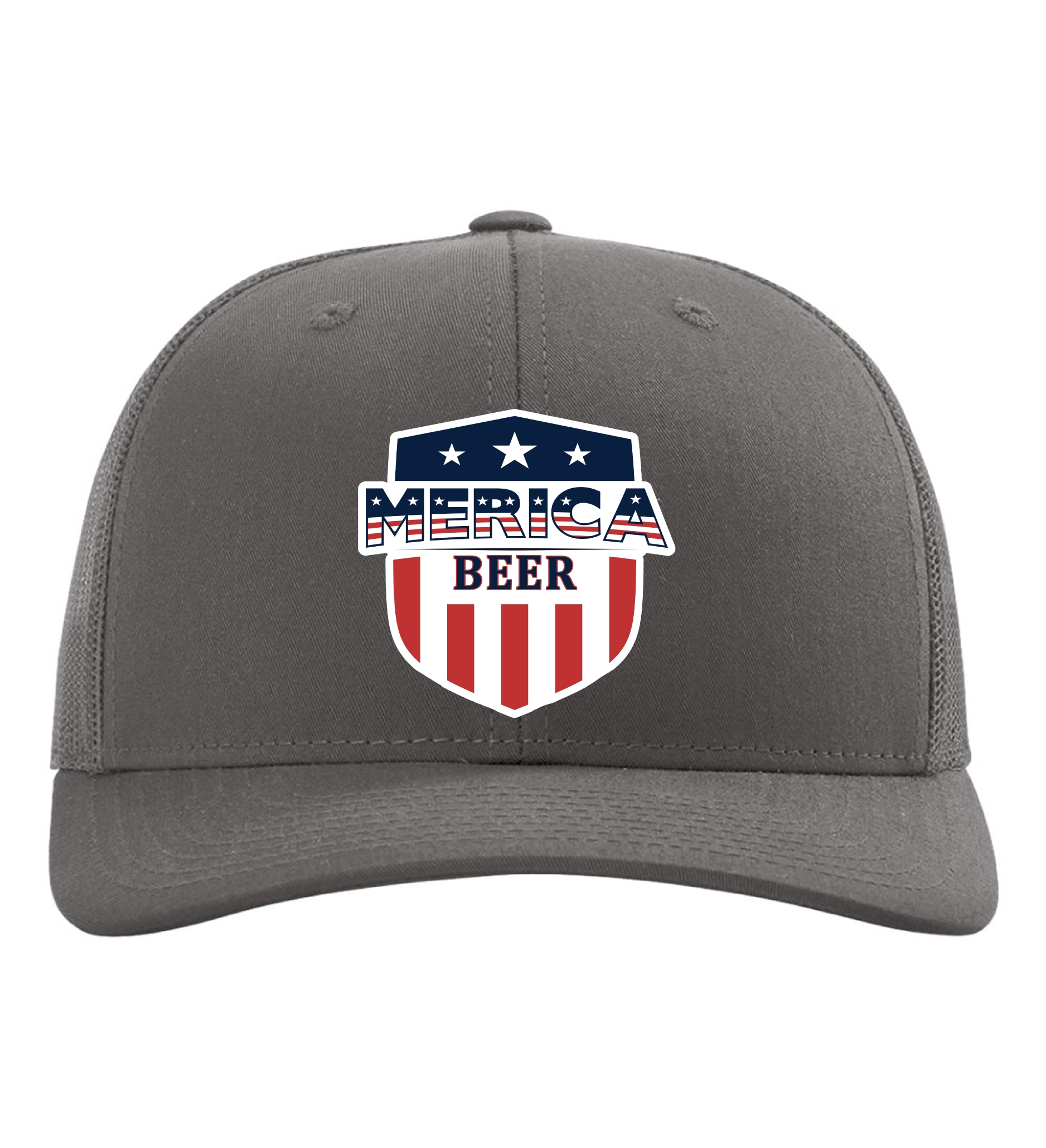 Merica Beer Shield Patch Hat - Unisex