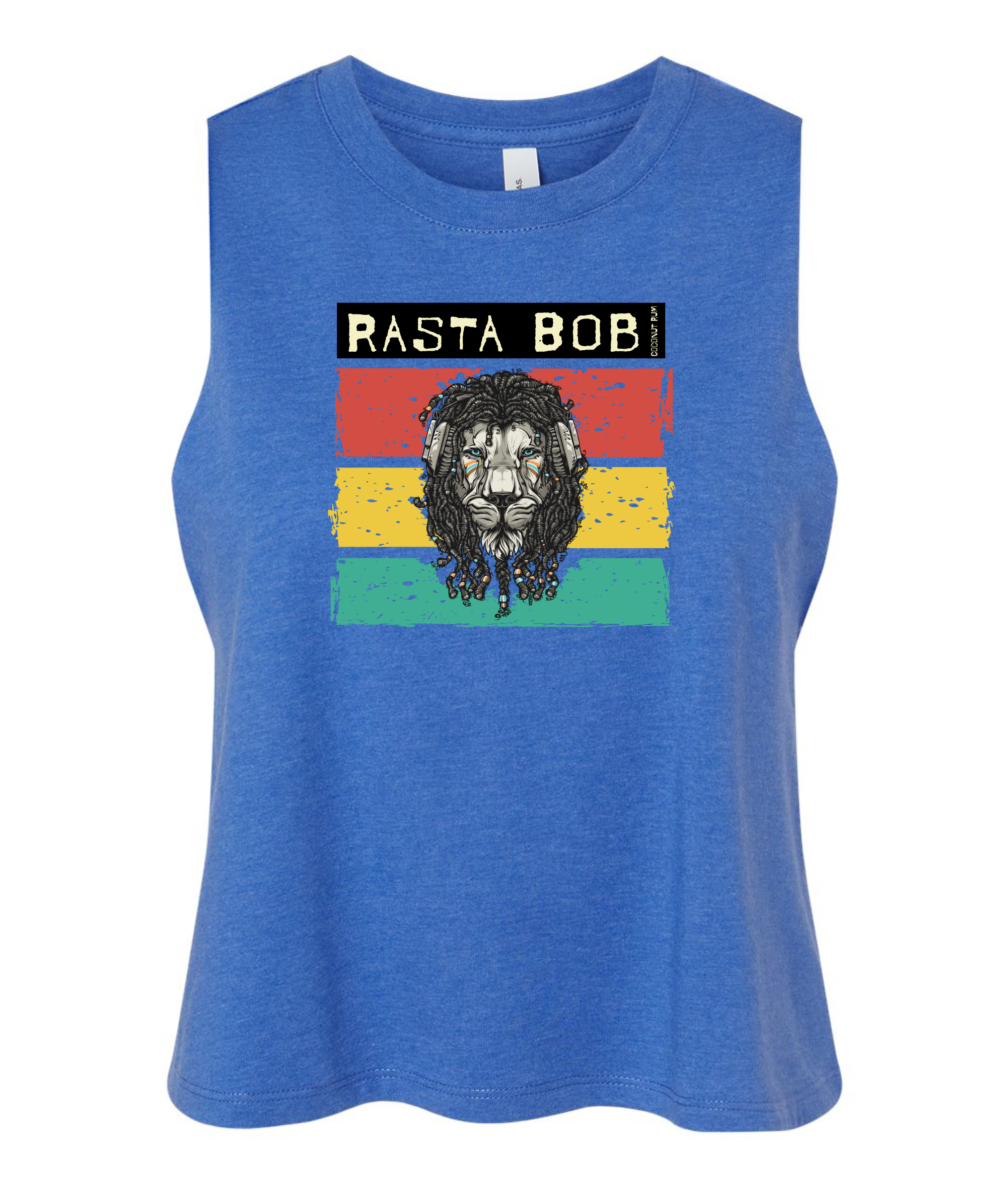 Rasta Bob Coconut Rum - Women's Crop Racerback