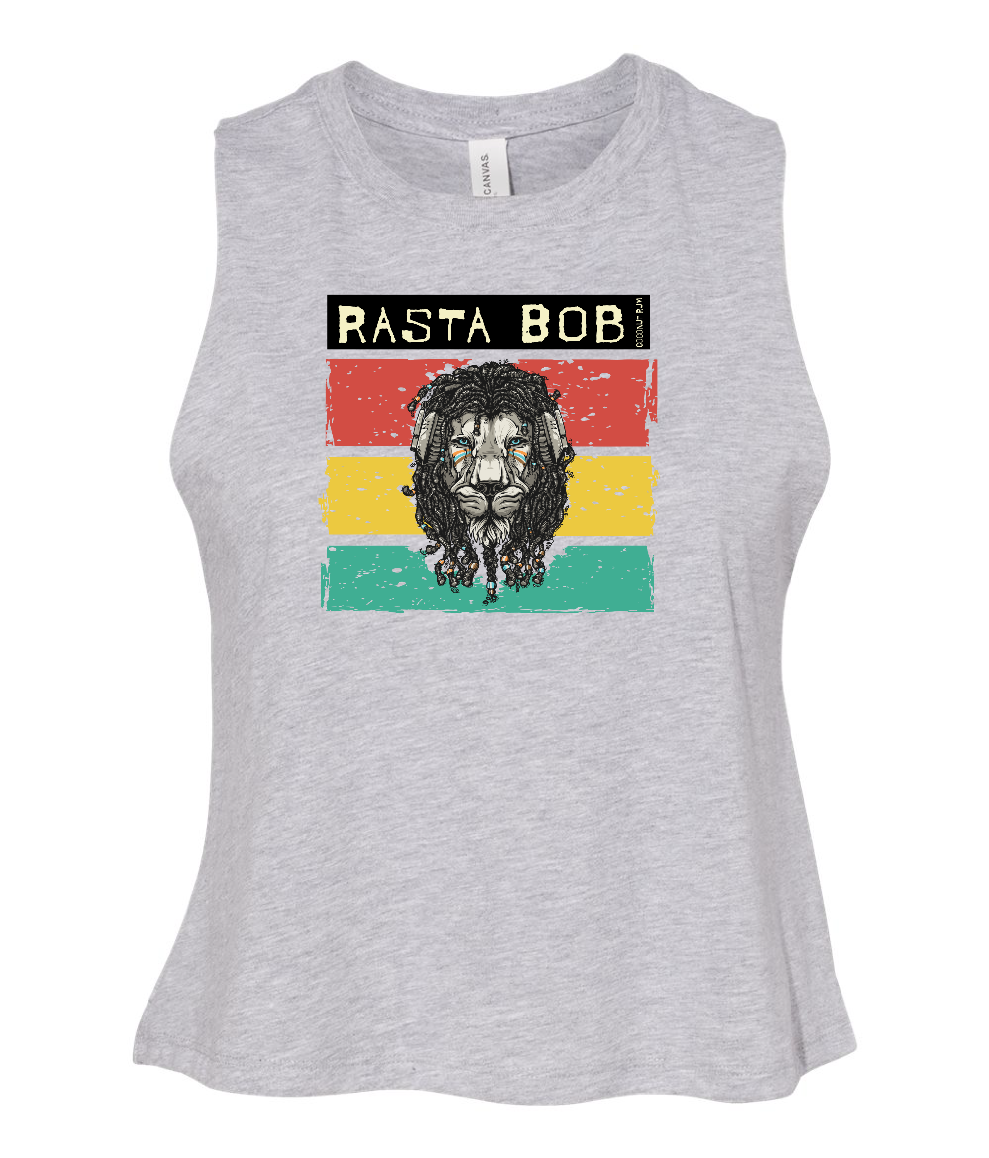 Rasta Bob Coconut Rum - Women's Crop Racerback