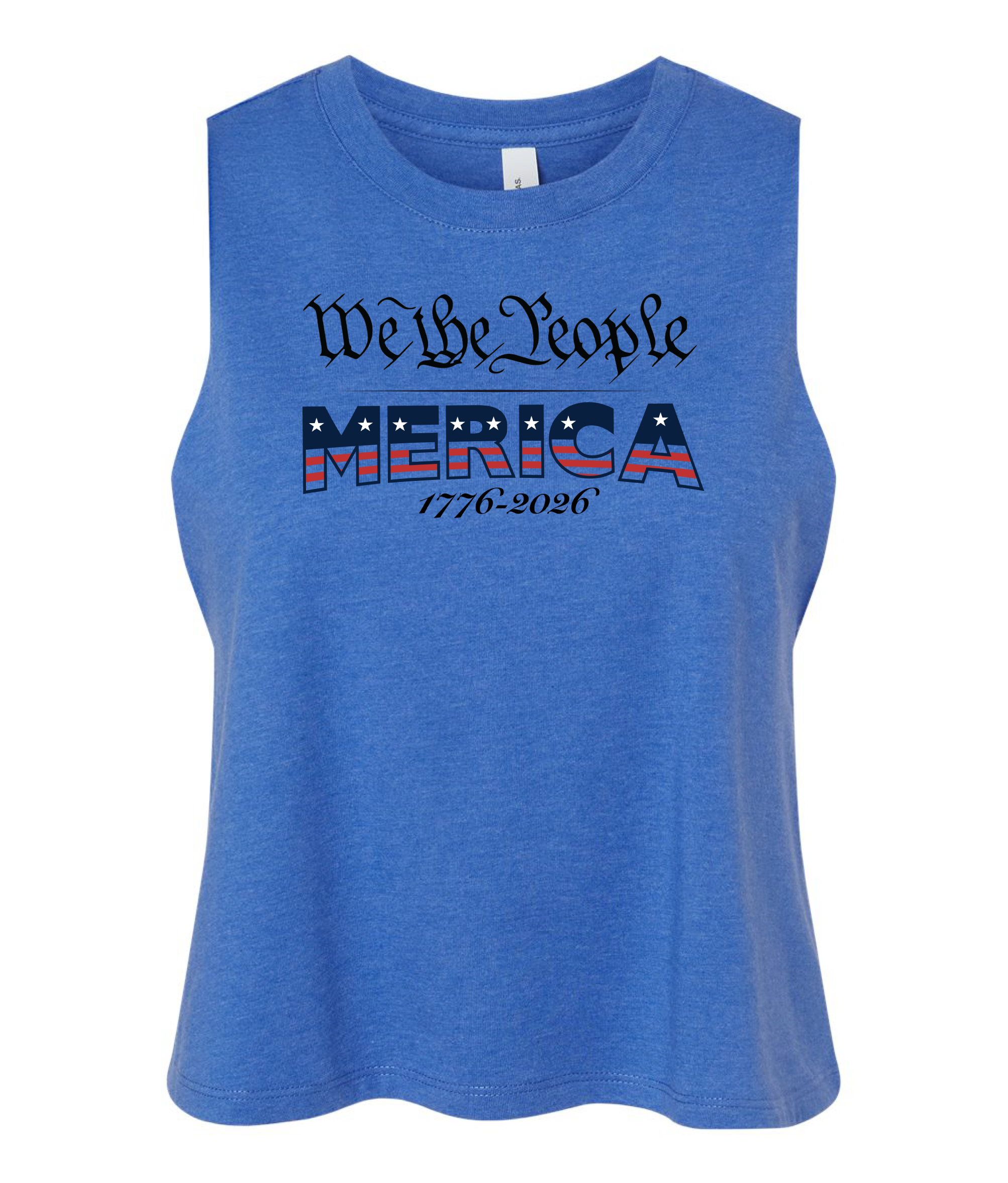 We the People - Women's Crop Racerback