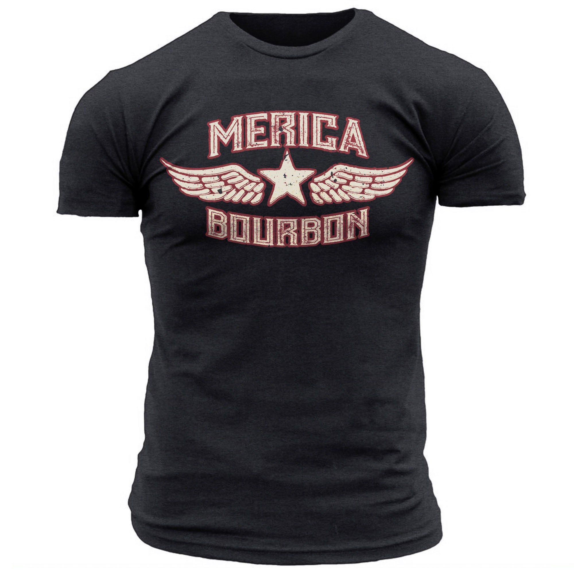 Merica Bourbon Wings - Men's Tee