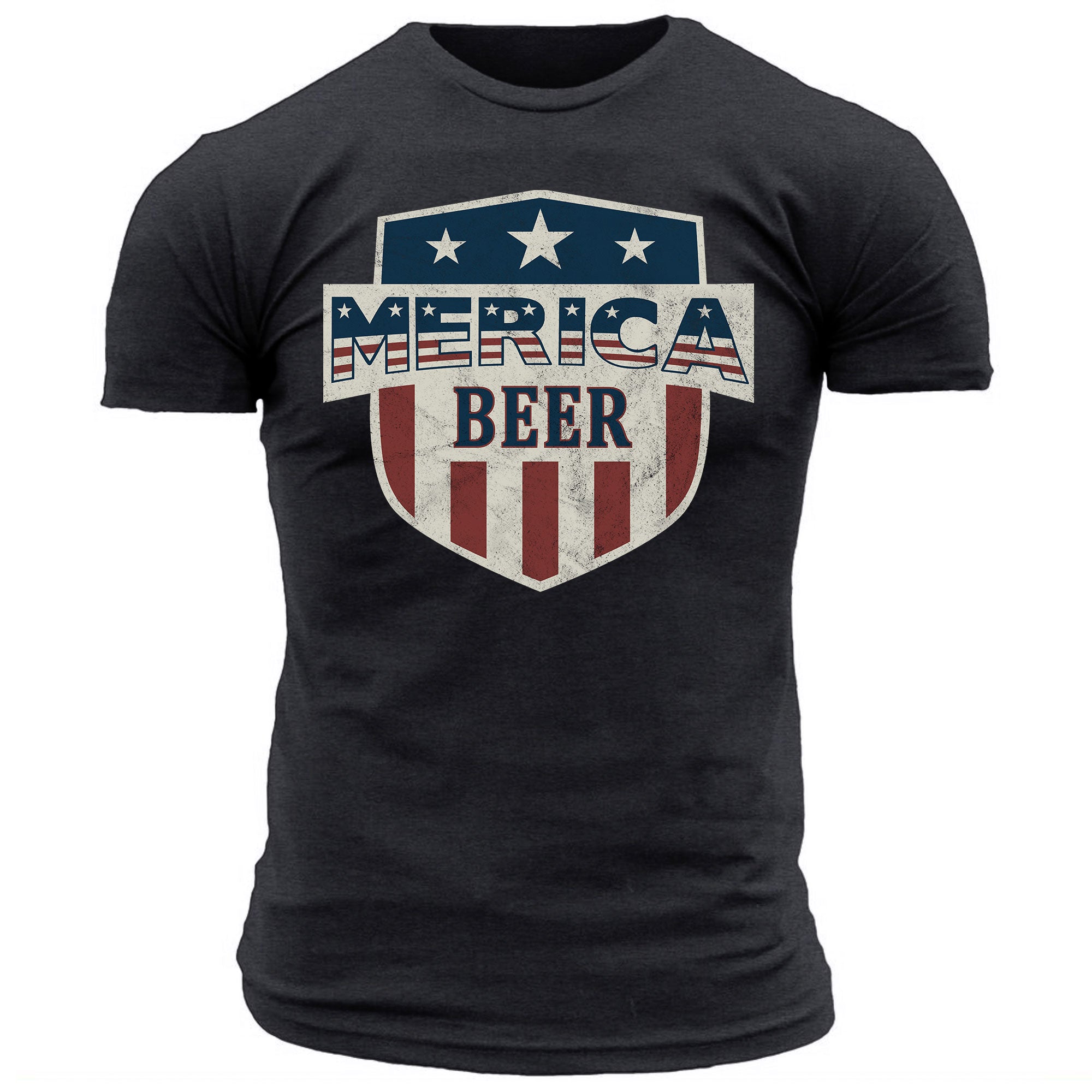 Merica Beer Shield - Men's Tee