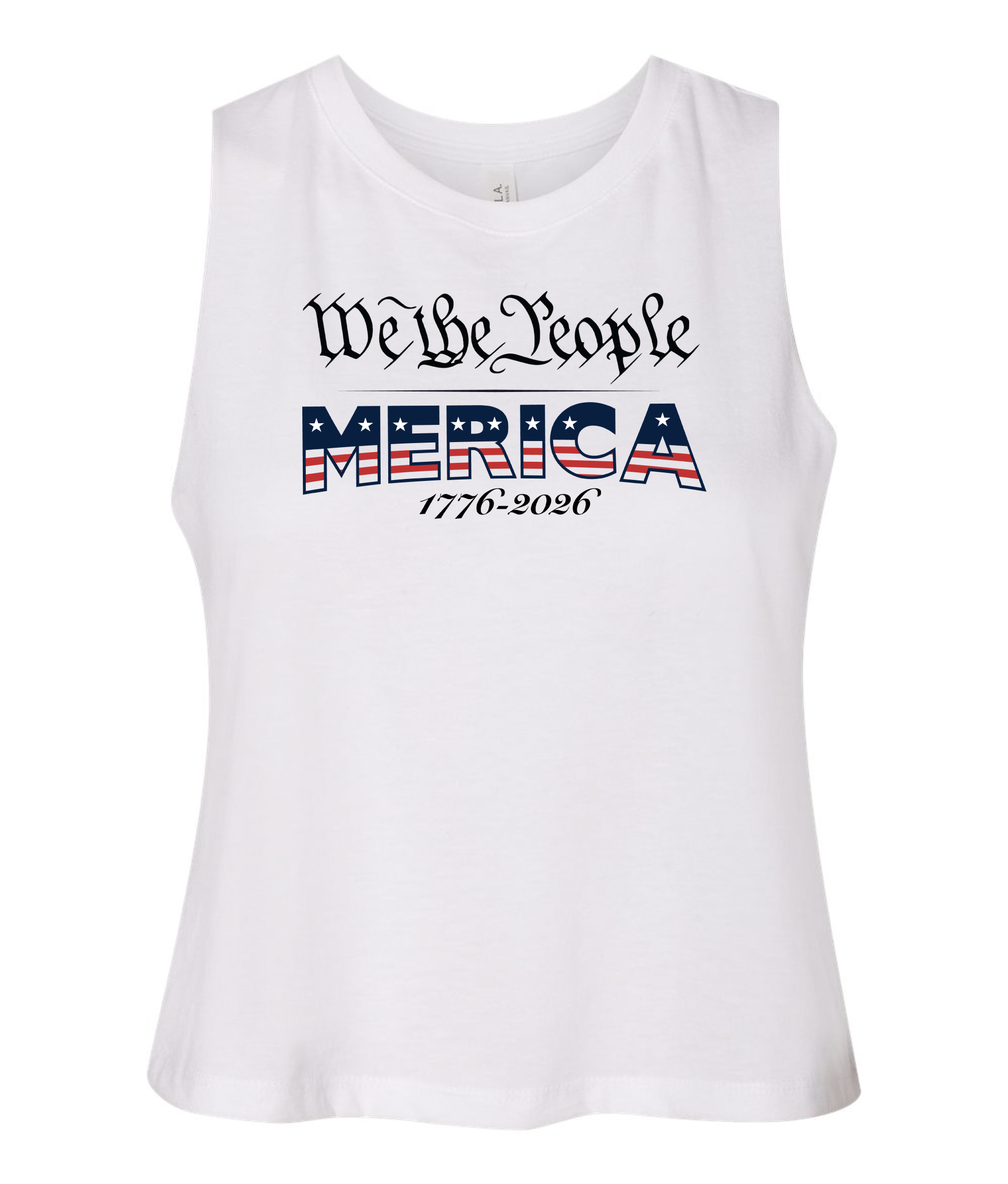 We the People - Women's Crop Racerback