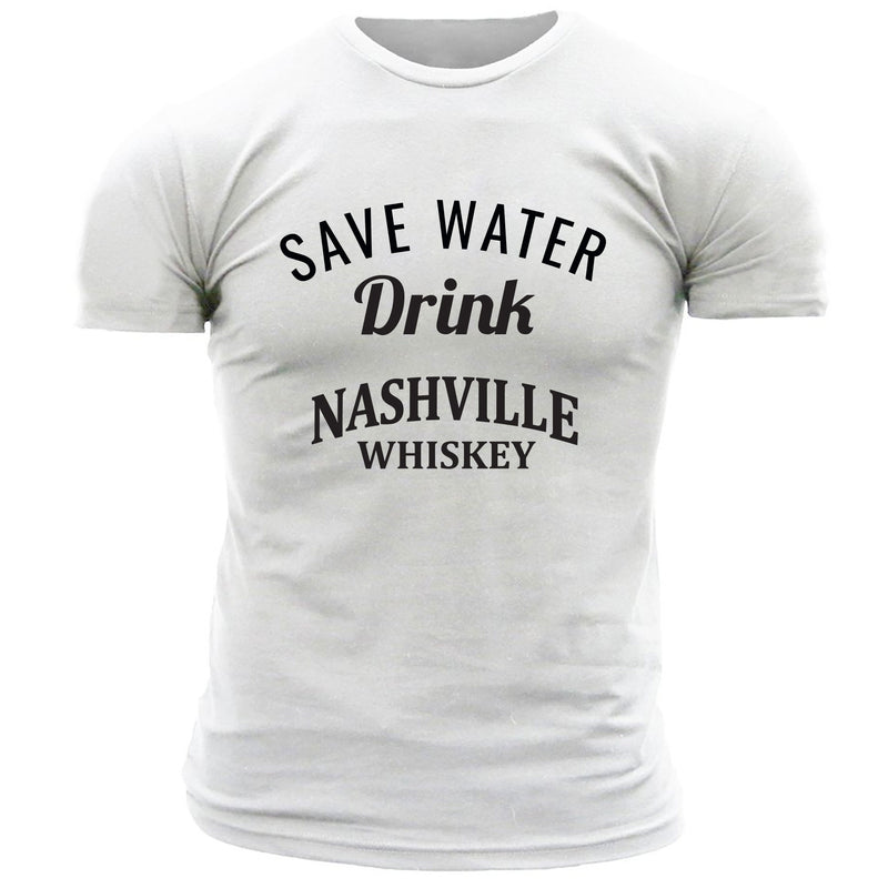 Nashville Whiskey Save Water, Drink - Men's Tee