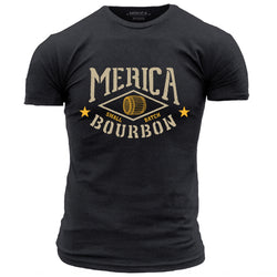 Merica Bourbon Barrel- Men's Tee
