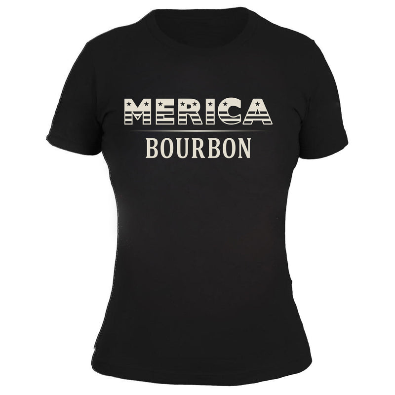 Merica Bourbon Logo - Women's Tee