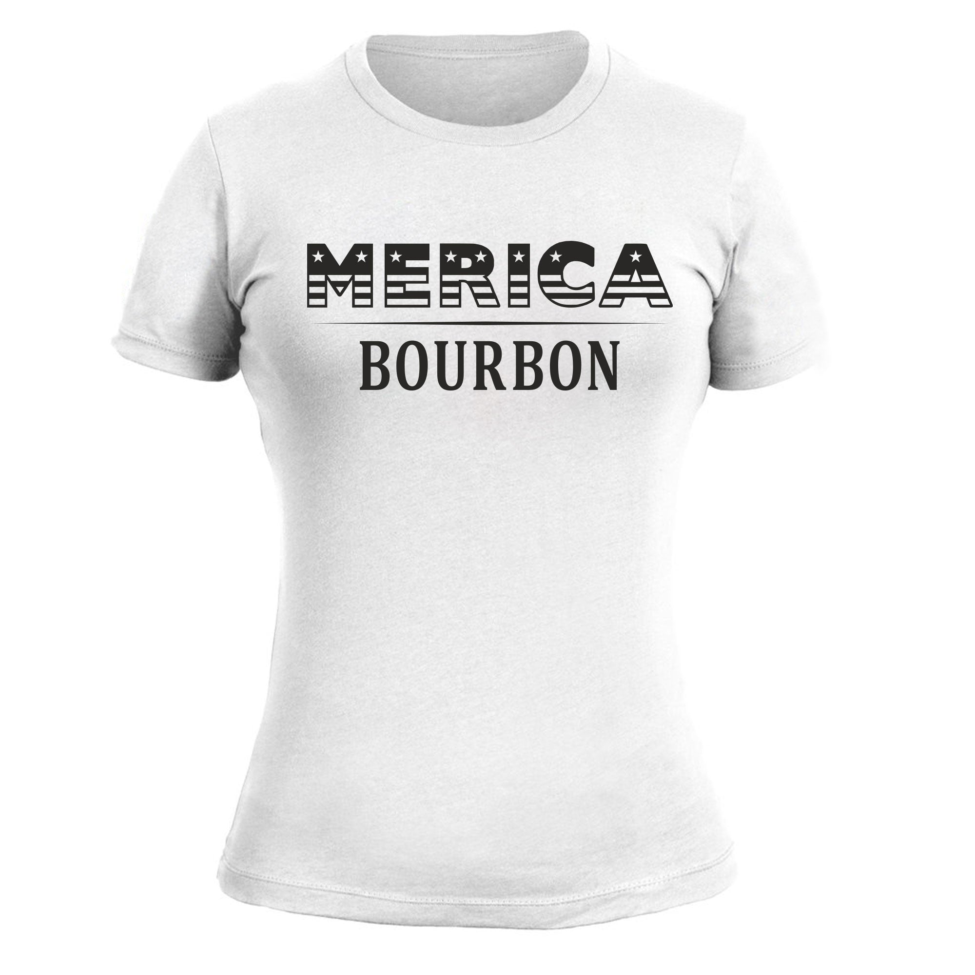 Merica Bourbon Logo - Women's Tee