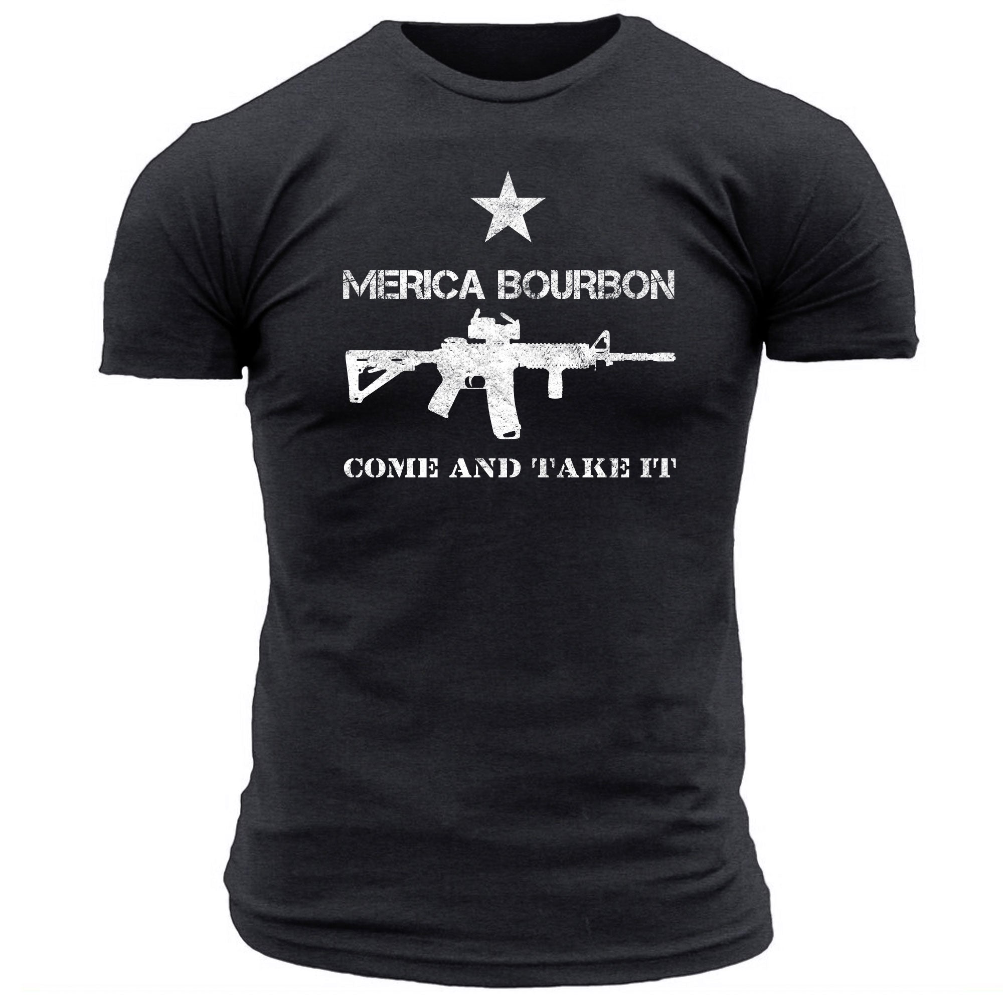 Merica Bourbon Come and Take it - Men's Tee