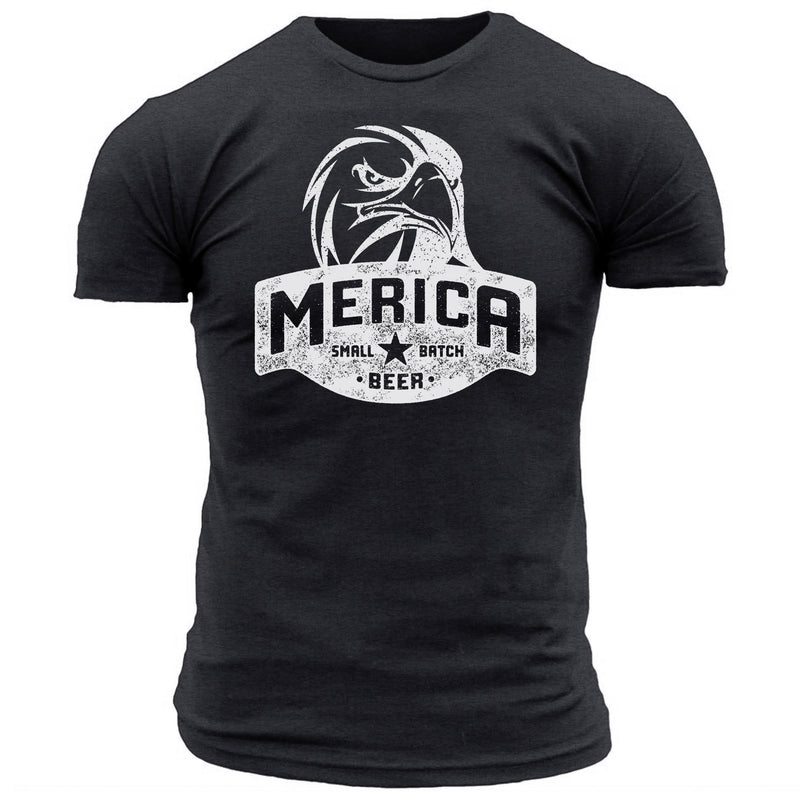 Merica Small Batch Beer Eagle - Men's Tee