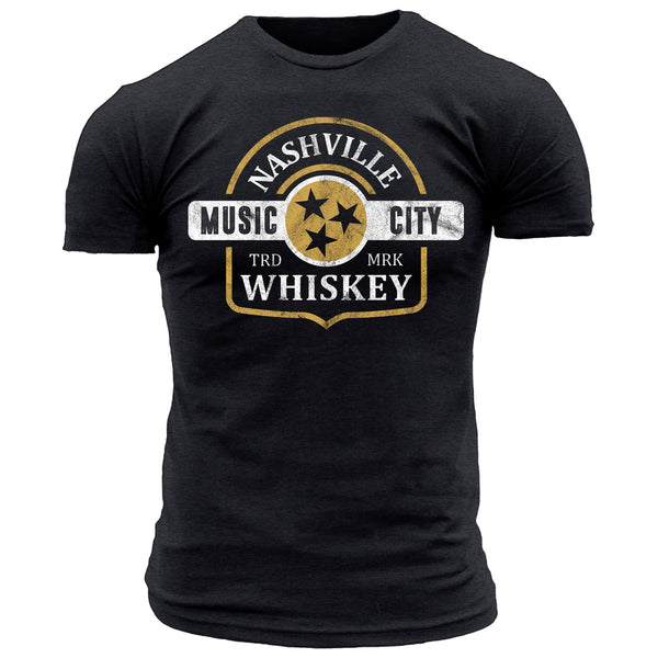 Nashville Whiskey Music City - Men's Tee